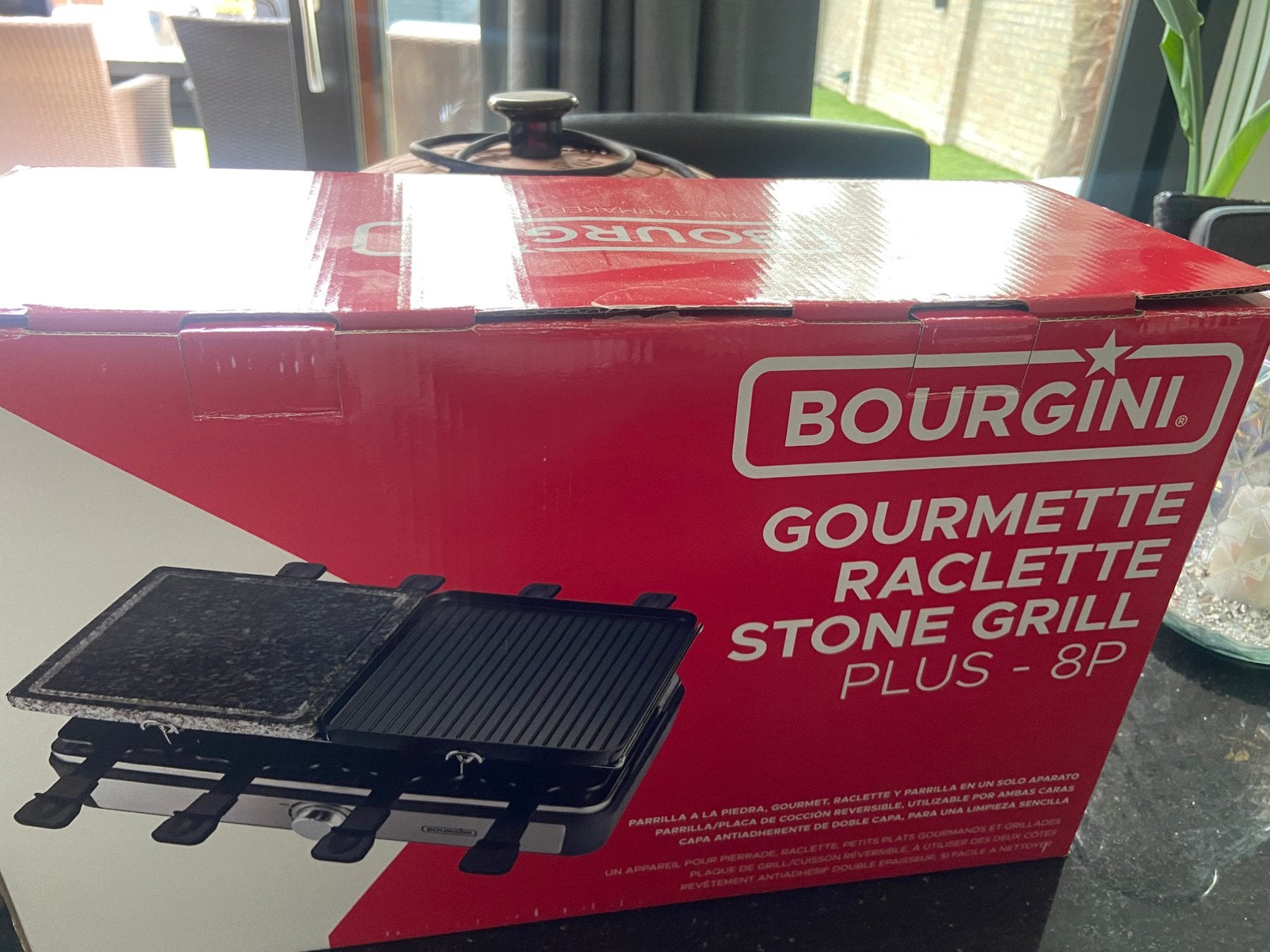 Bourgini grill en steen grill, Ophalen of Verzenden, Zo goed als nieuw, 4 t/m 7 personen