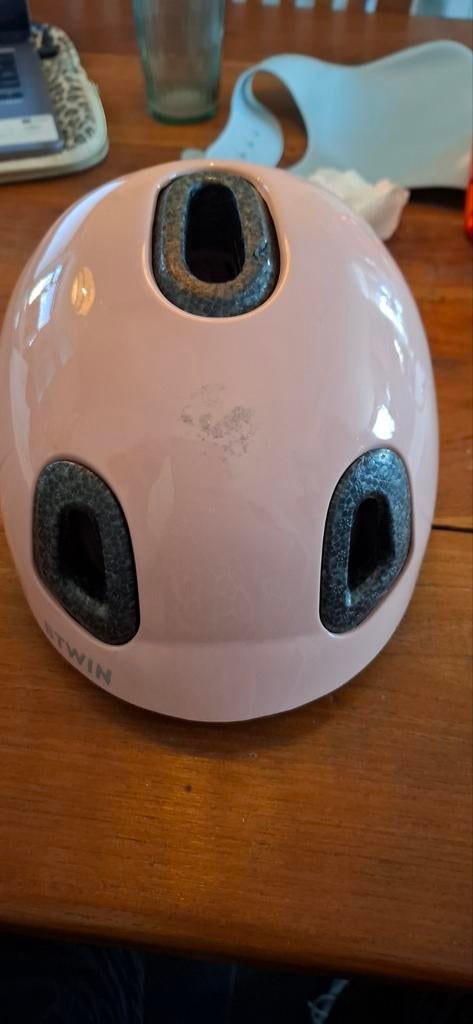 Roze Btwin kinderhelm XXS (44-49 cm) verstelbaar, Fietsen en Brommers, XXS, Gebruikt, Meisje, Ophalen of Verzenden