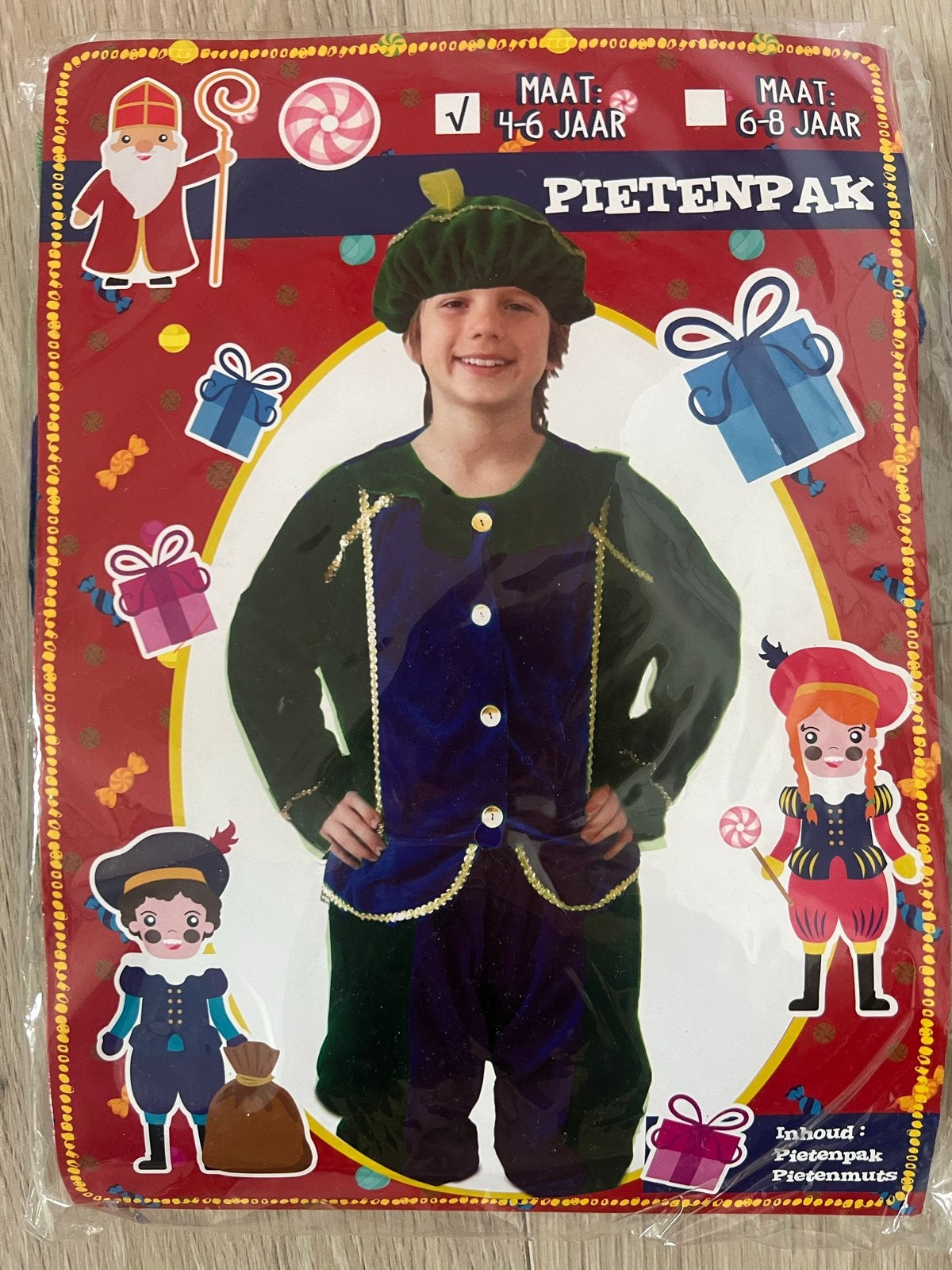 Pietenpak voor kinderen - Maat 4-6 jaar, Ophalen of Verzenden, Nieuw, 104 of kleiner, Jongen of Meisje