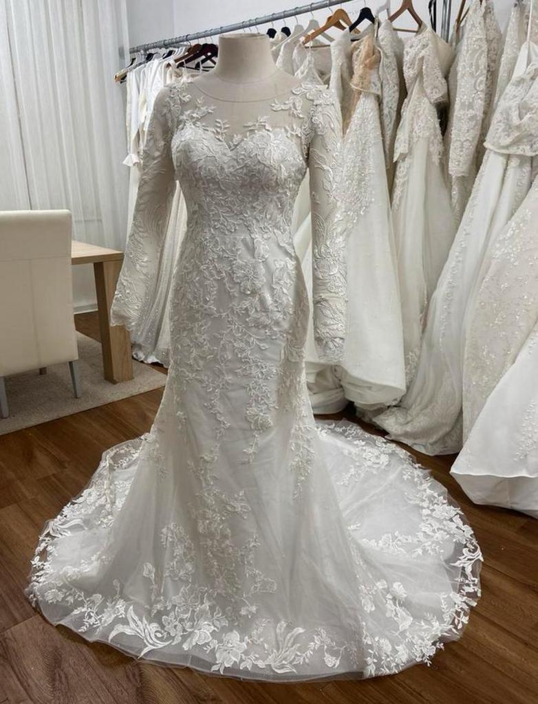 36-38 maat zeemeermin bruidsjurk met cape, Trouwjurk, Wit, Ozlem__bahadir@hotmail.com, Ophalen of Verzenden