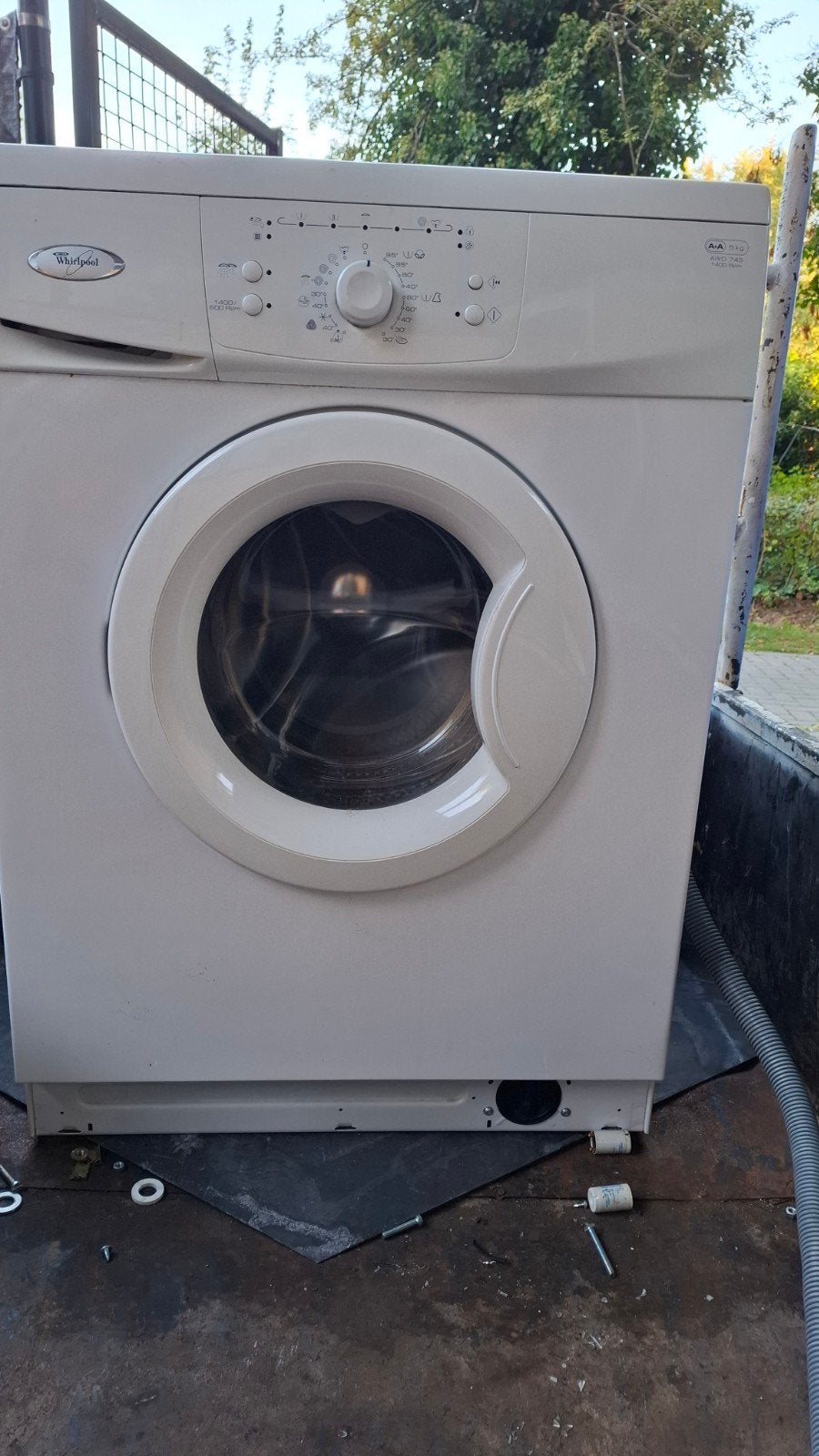 te koop whirlpool wasmachine, Ophalen of Verzenden, Zo goed als nieuw, 85 tot 90 cm, 1200 tot 1600 toeren