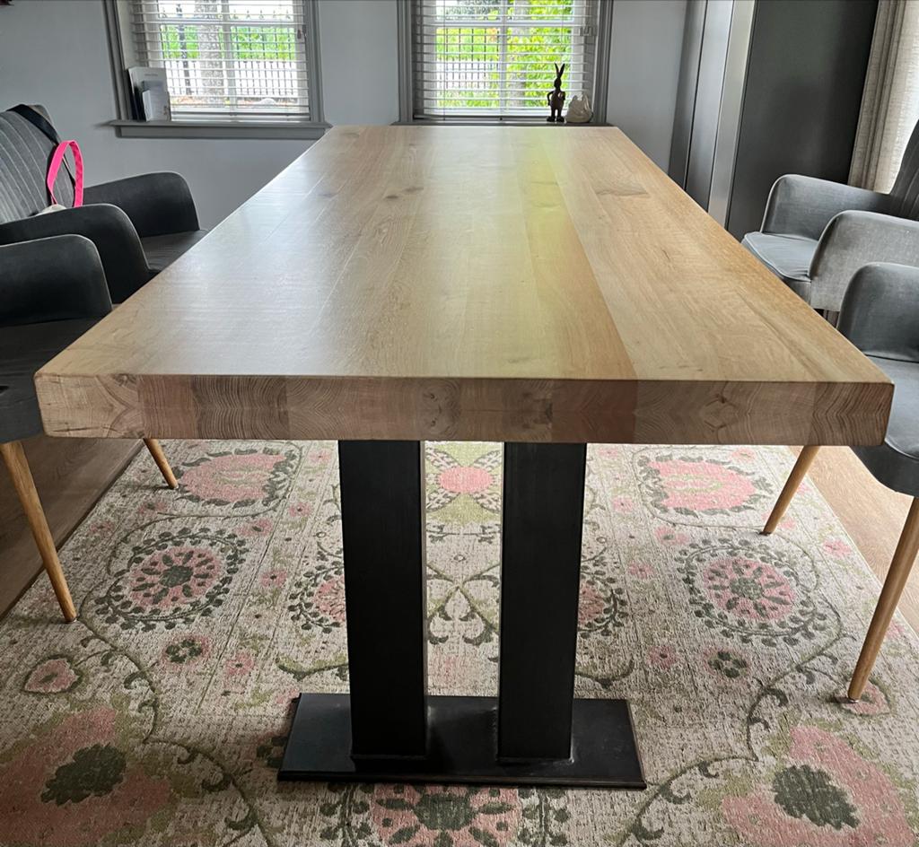 Old Wood eettafel - 240x100 cm, Ophalen, 100 tot 150 cm, Eikenhout, 200 cm of meer