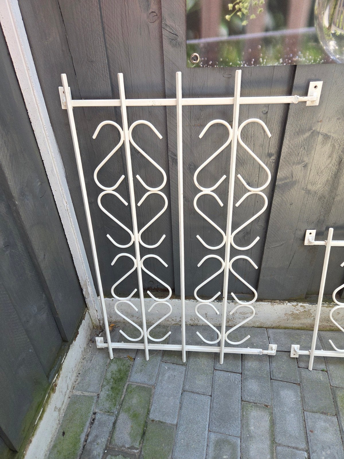 Raam decoratie beveiliging deur., Ophalen, IJzer, Tuinhek