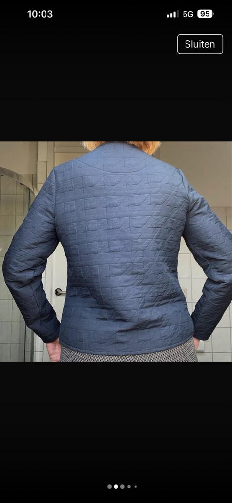 jasje met drukknopen van Sophia Perla, Ophalen of Verzenden, Zo goed als nieuw, Maat 36 (S), Blauw