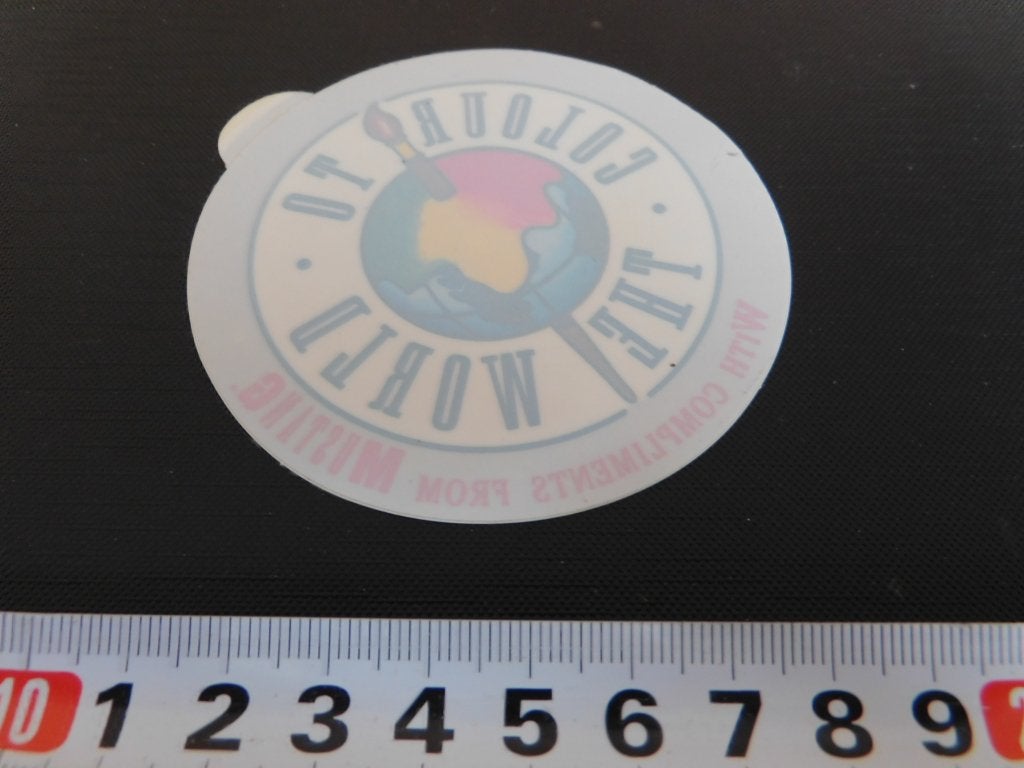 sticker raamsticker colour to the world MUSTANG jeans, Ophalen, Zo goed als nieuw