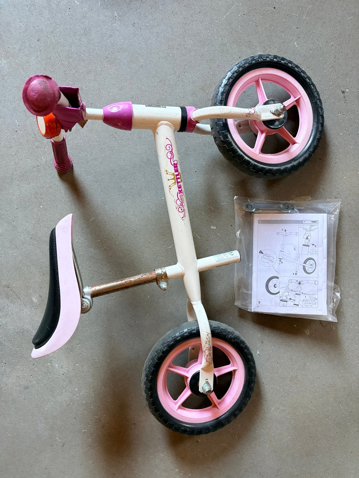 Kettler Speedy Princess Loopfiets Roze, Ophalen, Gebruikt, Loopfiets
