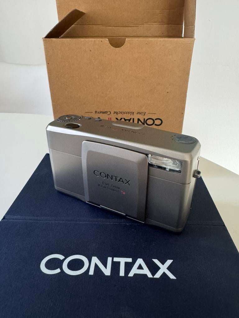 Contax tvs iii, Audio, Tv en Foto, Fotocamera's Analoog, Ophalen of Verzenden, Zo goed als nieuw, Compact, Overige Merken