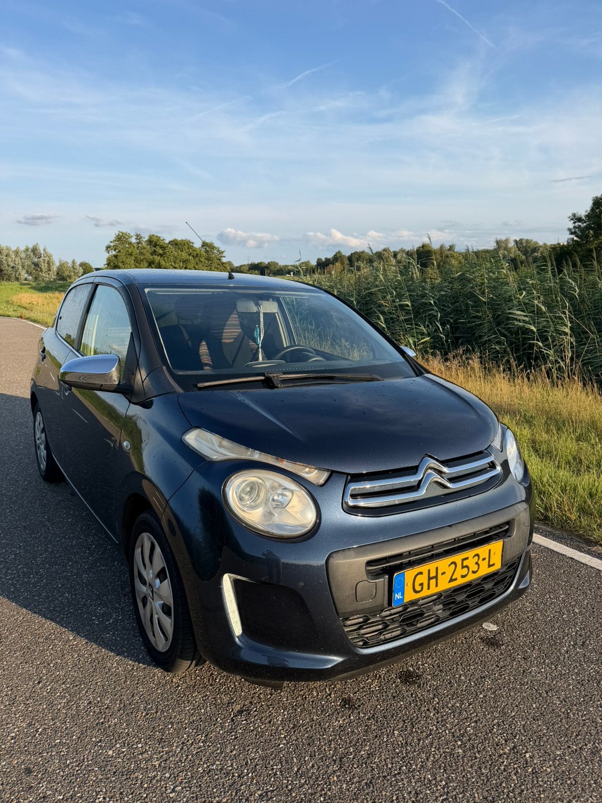 Citroën C1 1.0 E-vti 68 5-DRS 2015 Blauw, Auto's, Voorwielaandrijving, Stof, Zwart, C1