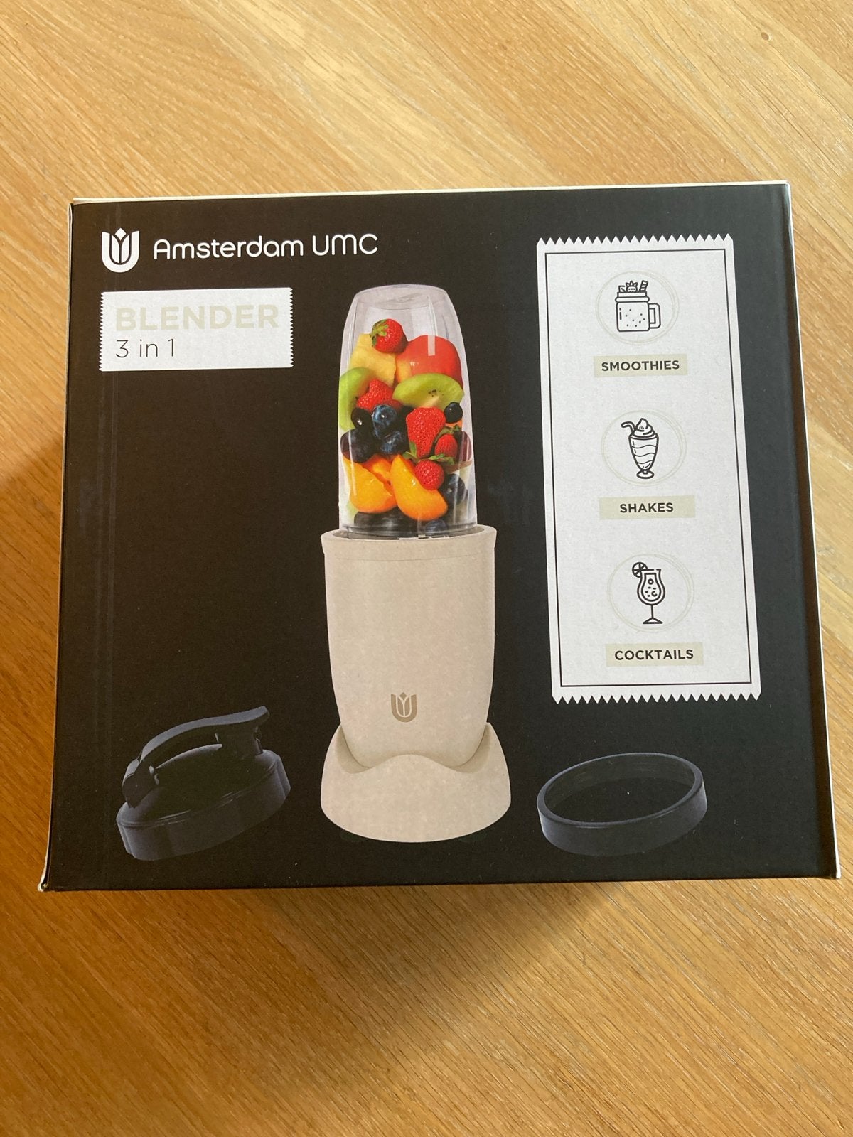 Blender 3-in-1 voor smoothies, shakes, cocktai, Ophalen of Verzenden, Nieuw, Blender