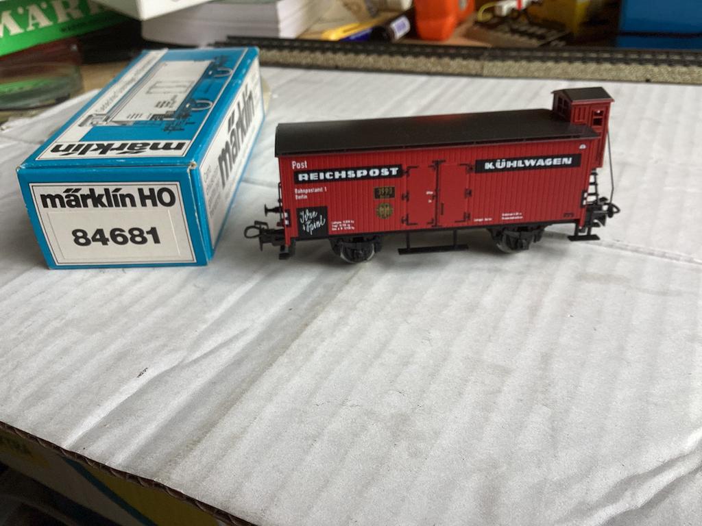 Marklin 84681 Deutsche Reichspost koelwagen zgan in ovp, Hobby en Vrije tijd, Modeltreinen | H0, Wisselstroom, Wagon, Ophalen of Verzenden