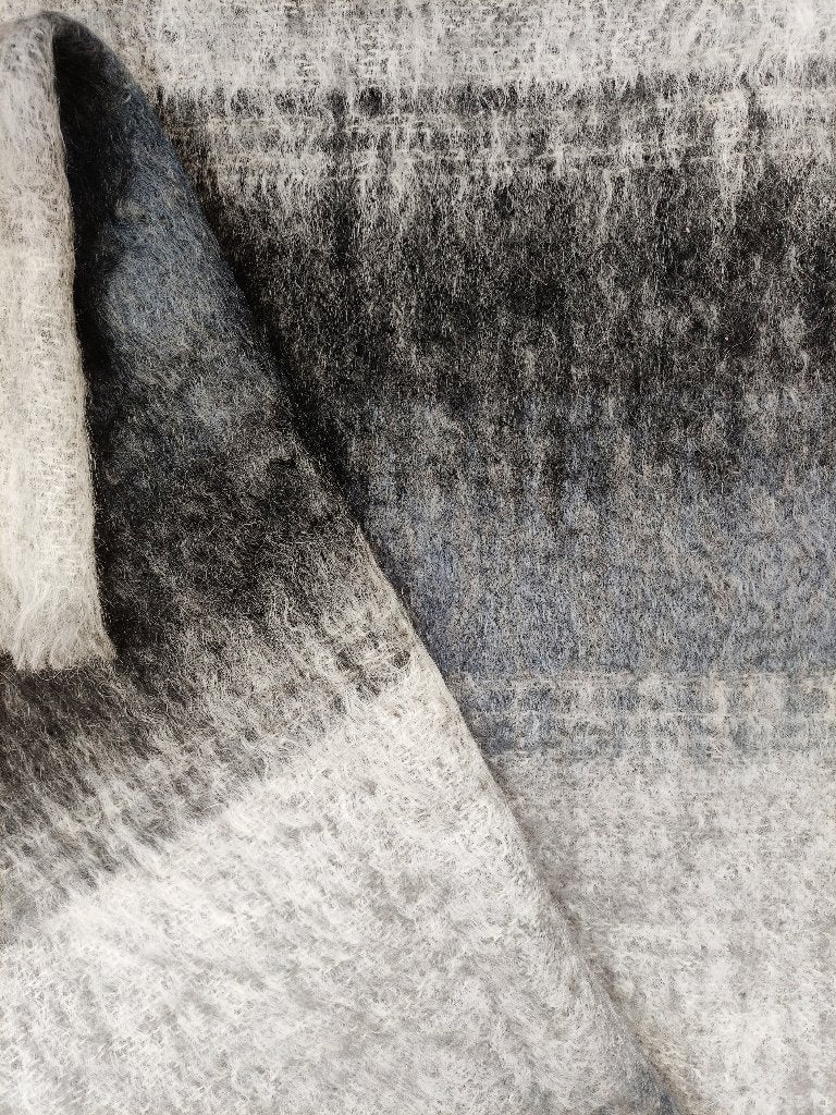 Schitterende geweven John Hanly geborstelde Mohair plaid, Ophalen of Verzenden, Gebruikt, Wol
