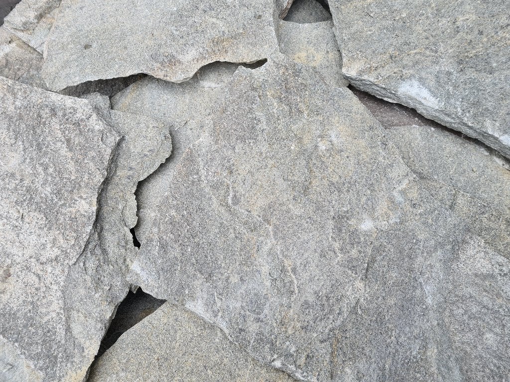 Griekse flagstones Kavala Grey Kwartsiet € 35,95 p/m2, Ophalen of Verzenden, Nieuw, Natuursteen, Terrastegels