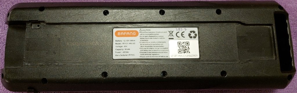 Foto 13 van Goed als nieuw bafang accu 450Wh, 3 maanden garantie=€100