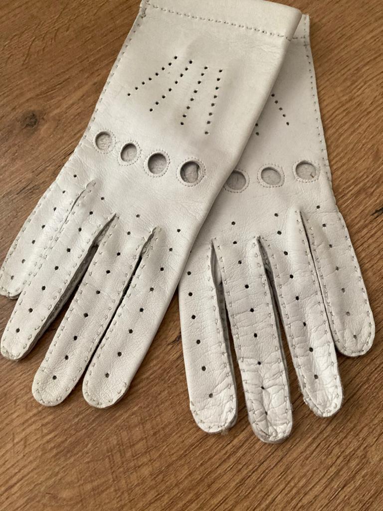 Leren handschoenen auto handschoenen, Ophalen of Verzenden, Zo goed als nieuw