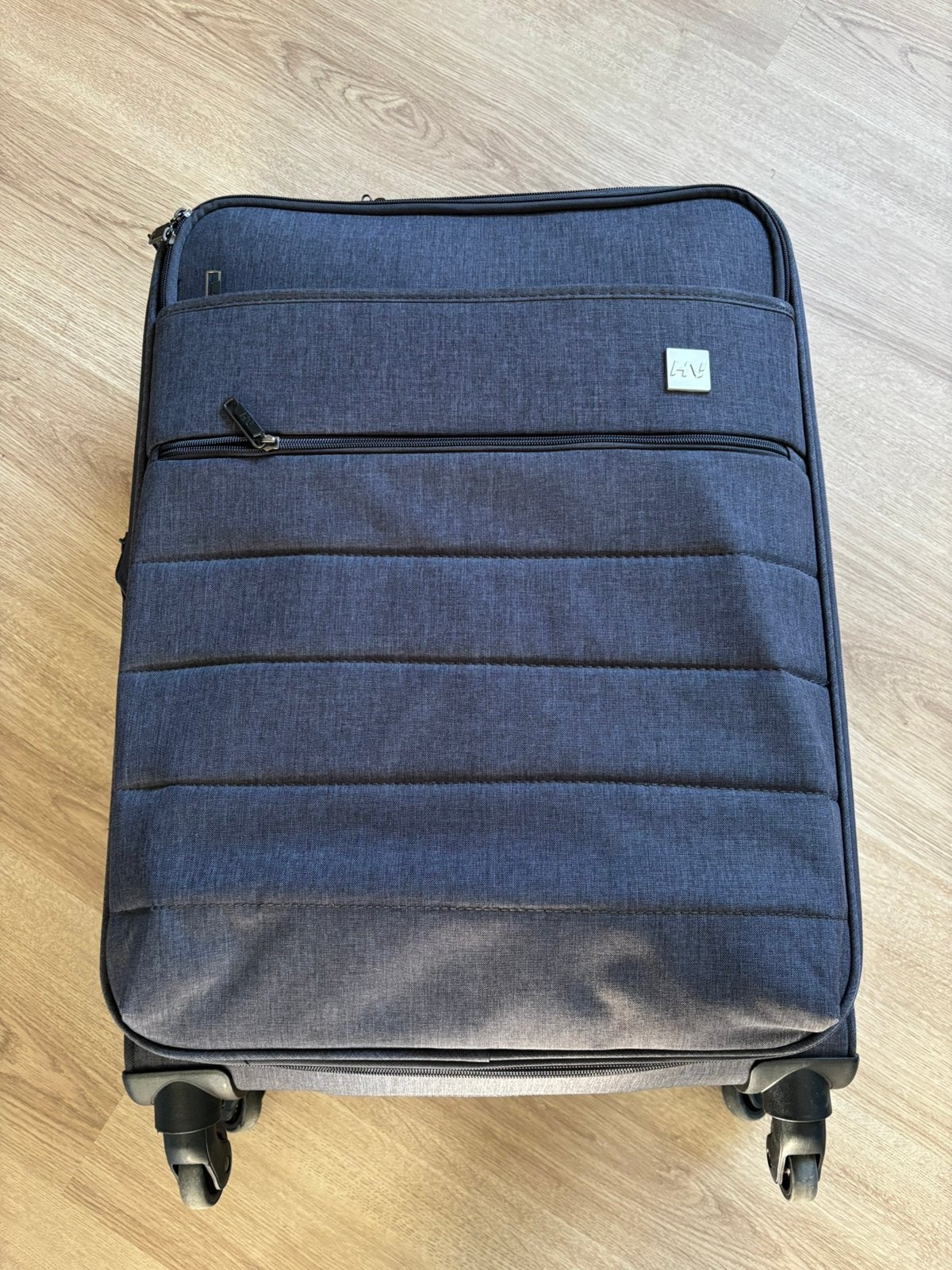 Human nature rolkoffer spijker blauw, Ophalen of Verzenden, Zo goed als nieuw, Overige materialen, Slot