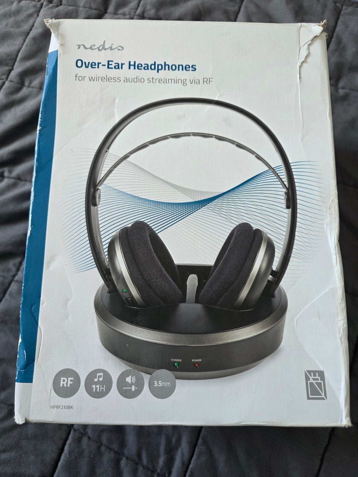 Nedis Over-Ear Hoofdtelefoon Draadloos RF HPRF210BK, Overige merken, Nieuw, Ophalen of Verzenden, Over-ear