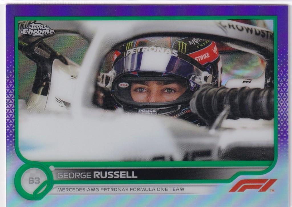 George Russell Purple Green Refractor #19, Verzenden, Nieuw, Formule 1