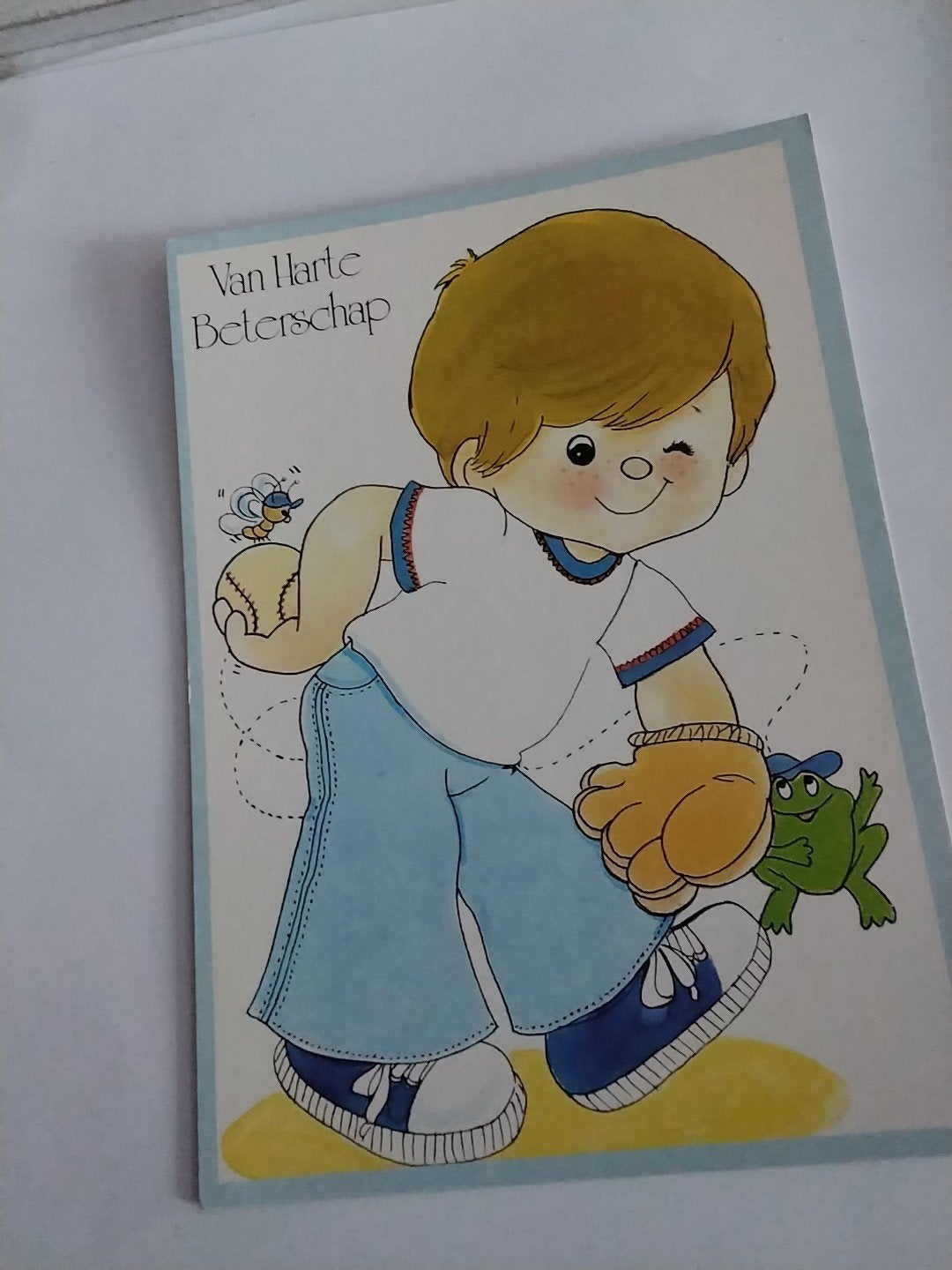 JONGEN ,IN BASEBALL KLEDING. en Kikker, Ophalen of Verzenden, Kinderen