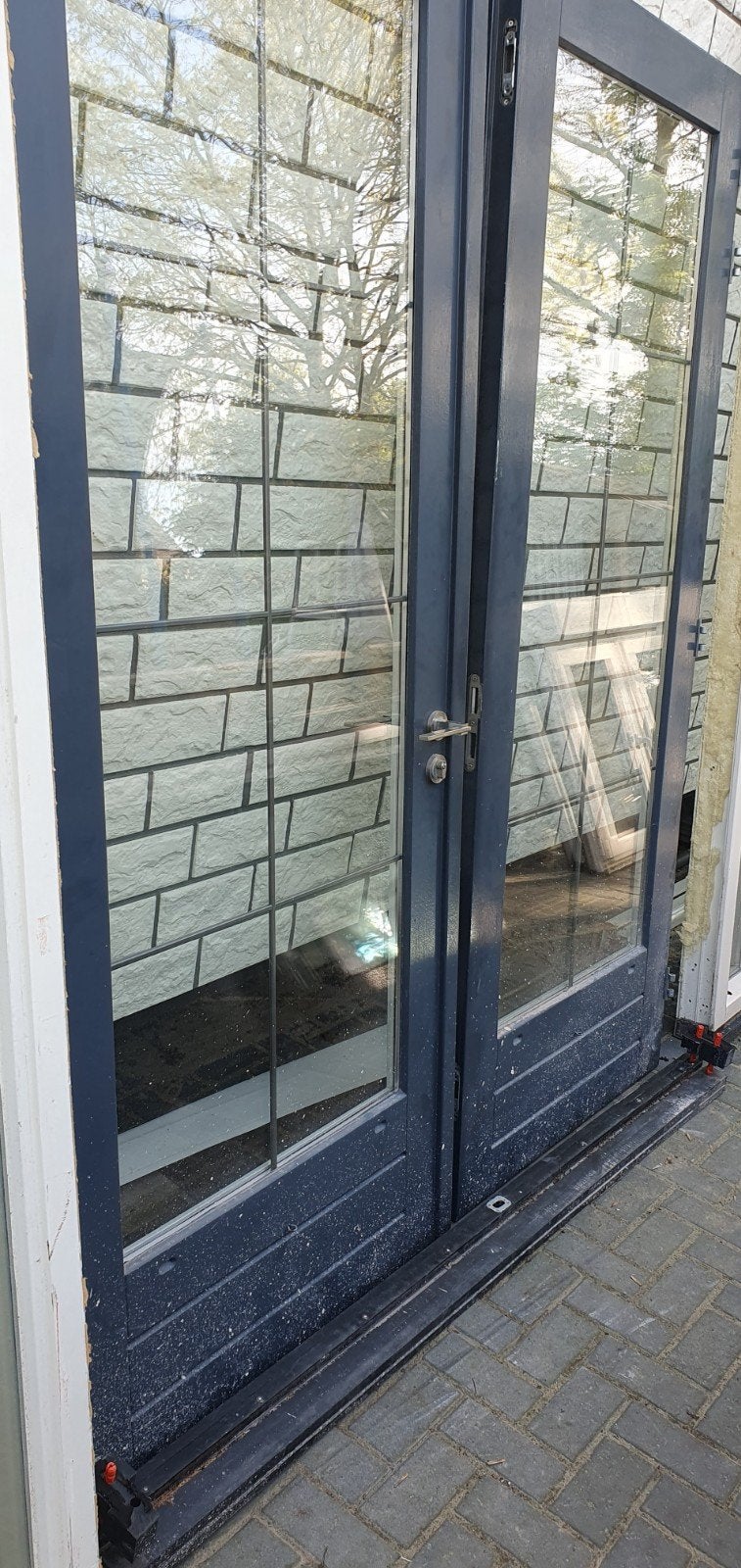 tuindeuren openslaande deuren + Dts Onderdorpel izgs, Ophalen of Verzenden, 120 cm of meer, 215 cm of meer, Glas