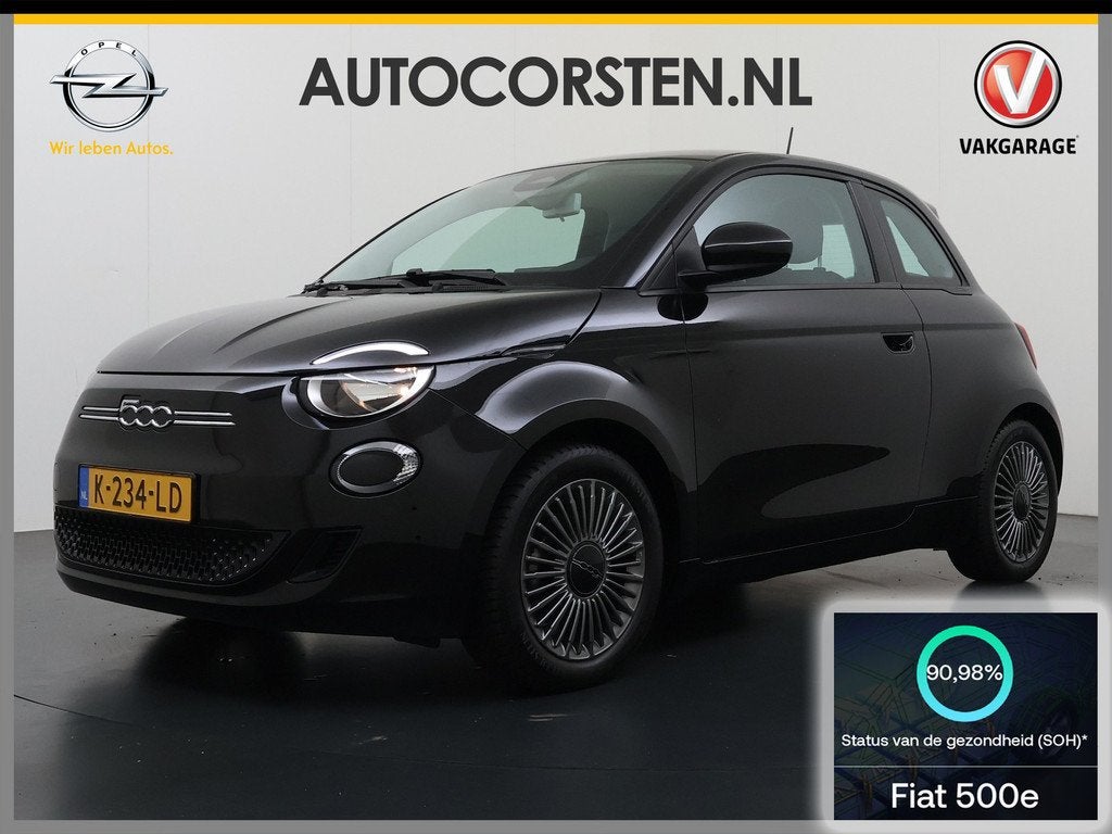 Fiat 500 Icon Long Range 42kWh SOH 91% Apple Carplay Android, Auto's, Fiat, Bedrijf, Te koop, ABS, Airbags, Airconditioning, Alarm