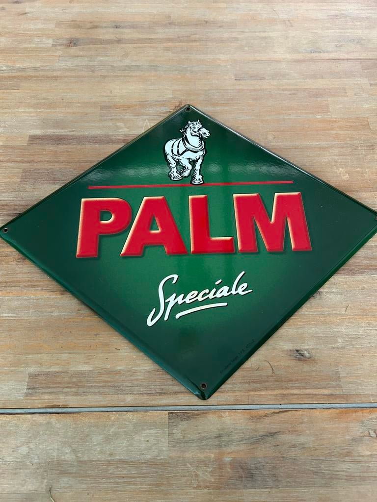 Emaille Bord Palm, Ophalen of Verzenden, Zo goed als nieuw, Reclamebord