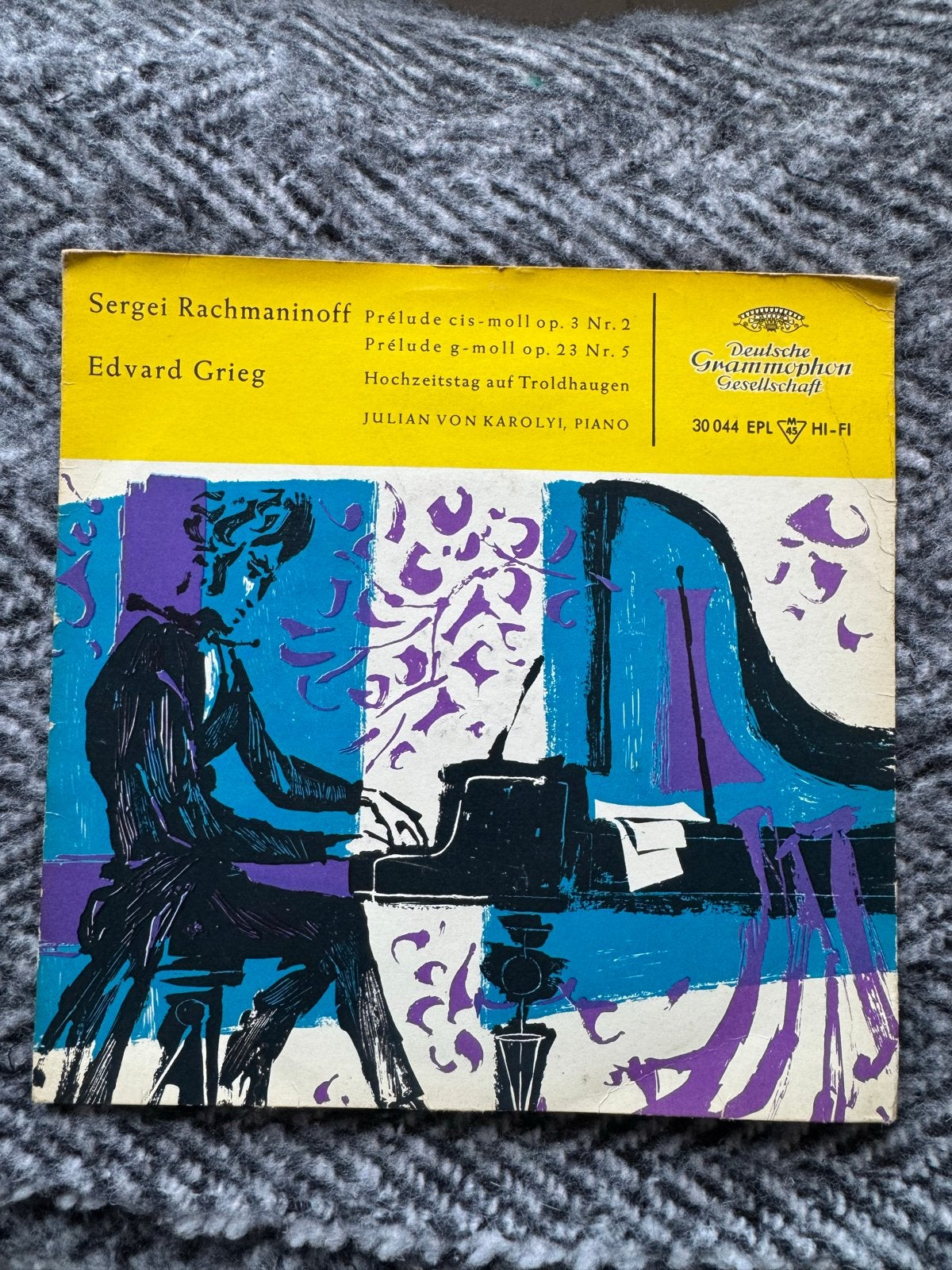 Sergei Rachmaninoff / Edvard Grieg - Klassieke EP Vinyl, Ophalen, Gebruikt, Klassiek, 7 inch