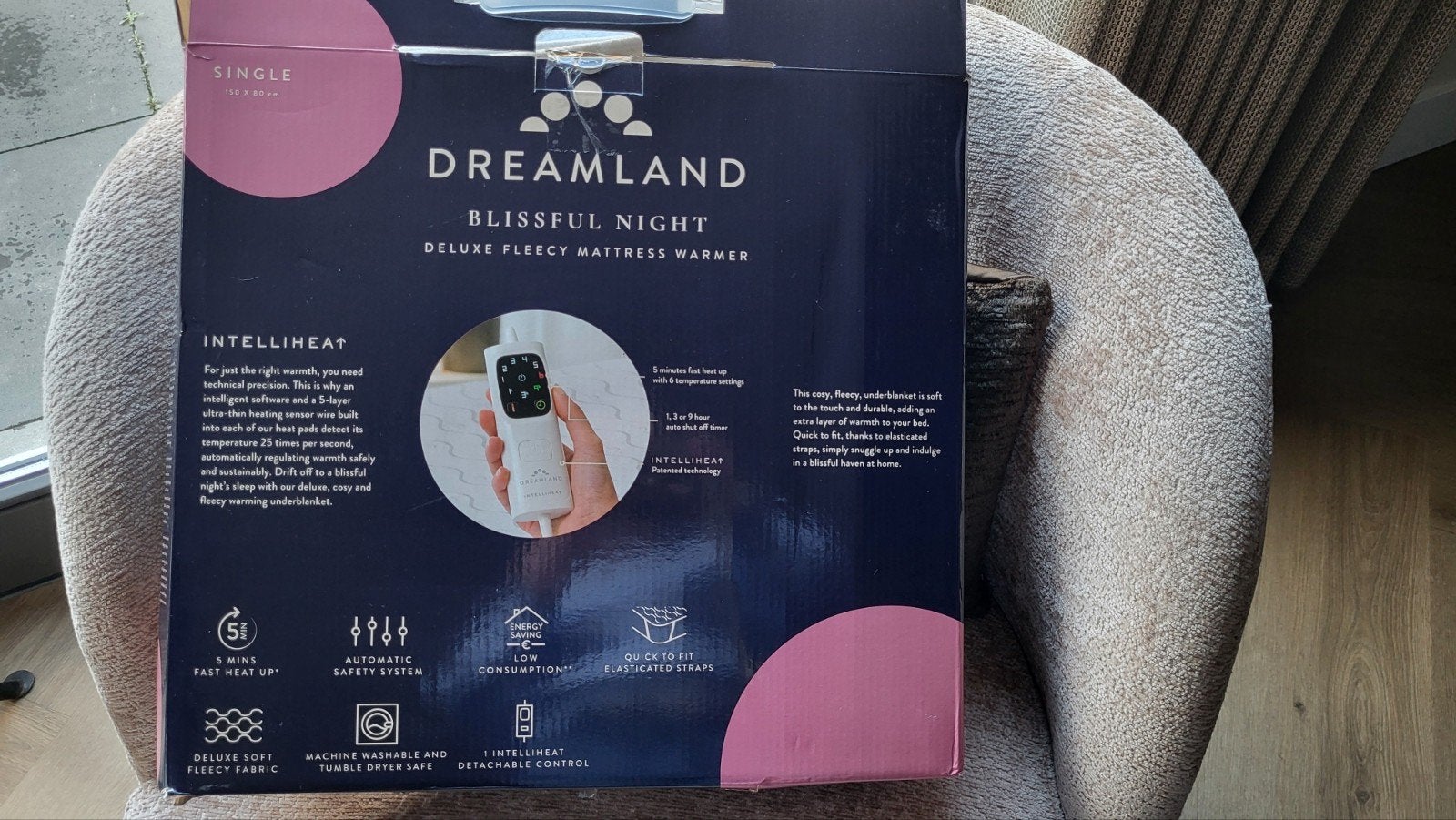 Dreamland Eenpersoons Elektrische Deken - Zo Goed als Nieuw, Eenpersoons, Ophalen of Verzenden, Overige merken, Wasbaar