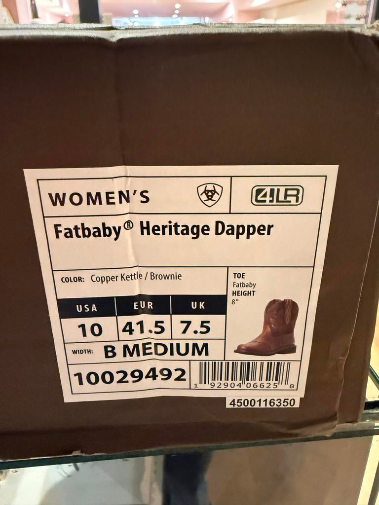 Ariat Fatbaby Heritage Dapper Westernlaarzen Maat 41.5, Ophalen of Verzenden, Zo goed als nieuw