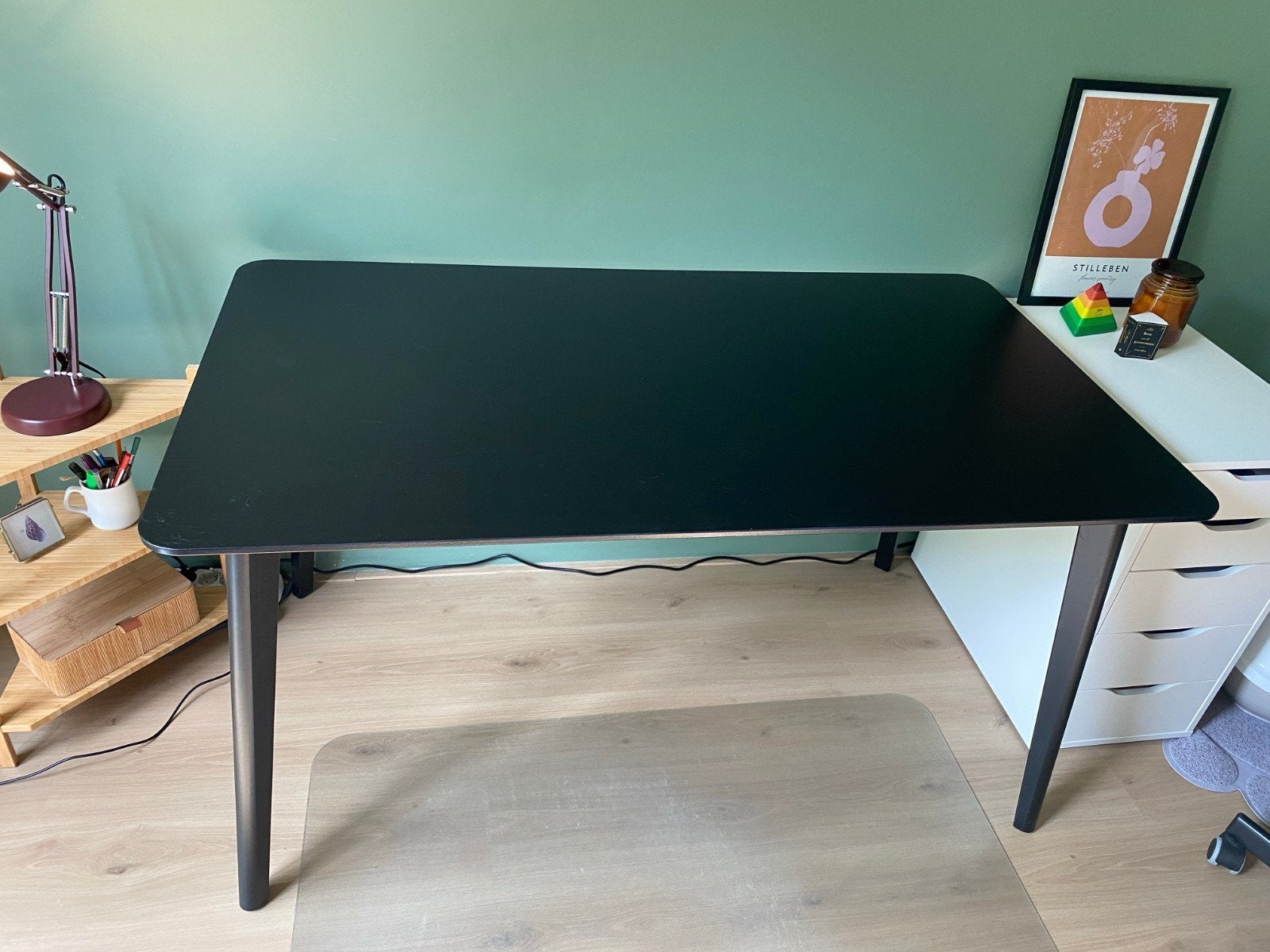 Tafel van Ikea - Lisabo, Huis en Inrichting, Tafels | Eettafels, Ophalen, Gebruikt, 100 tot 150 cm, 50 tot 100 cm