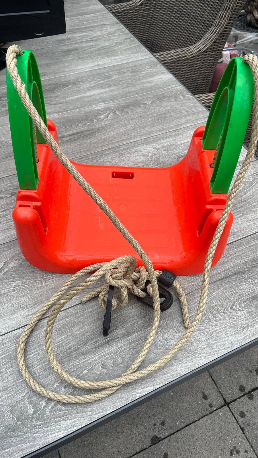 Schommelzitje voor kinderen - Rood en groen, Ophalen, Gebruikt, Schommel