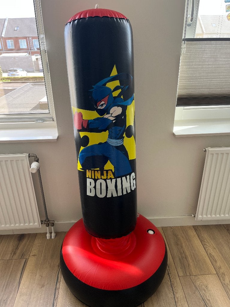 Bokszak voor kinderen, boksset met bokshandschoenen 160cm, Ophalen of Verzenden, Zo goed als nieuw, Bokszak