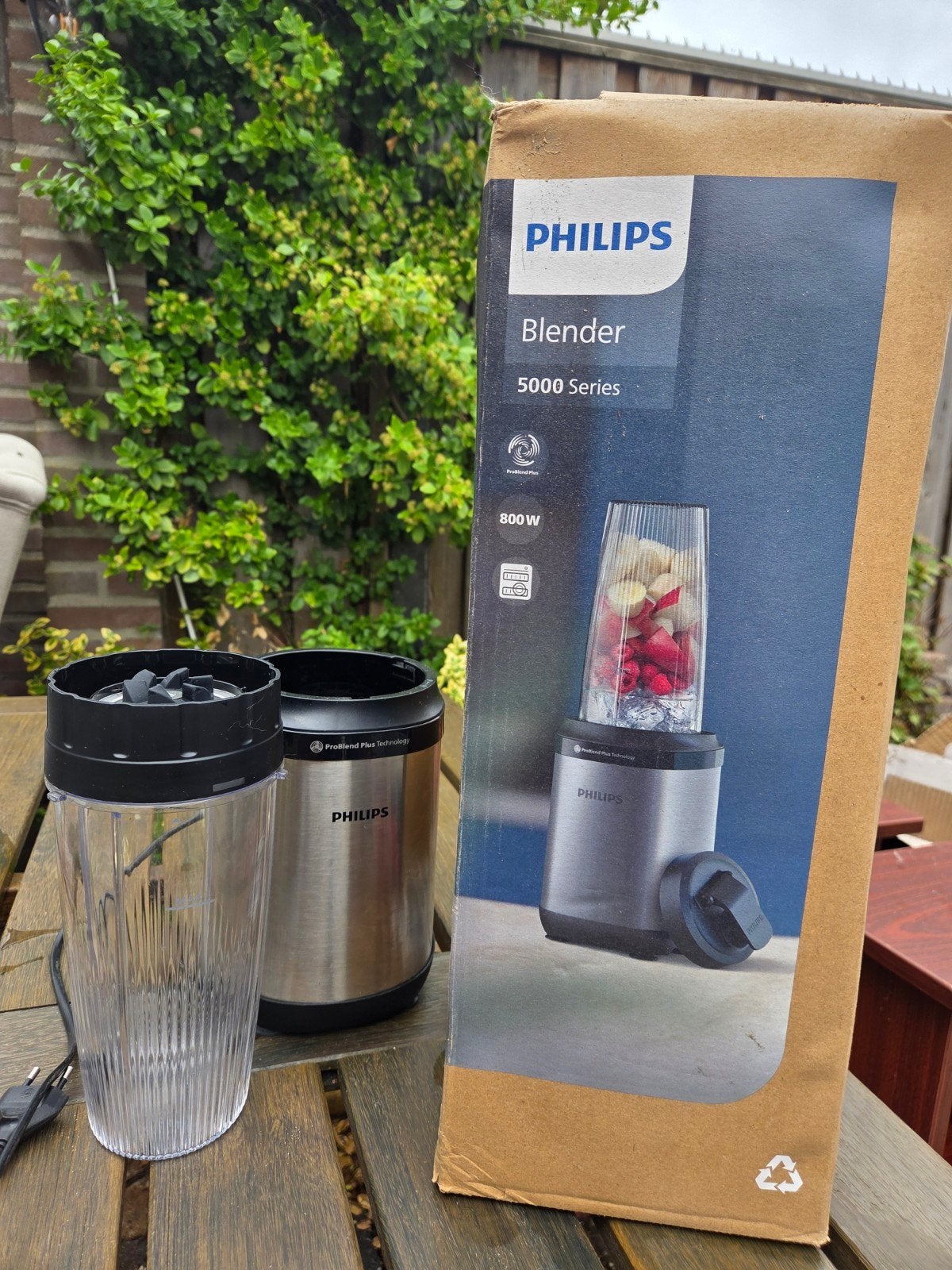 Philips Blender 5000 Series - 800W - Zo goed als nieuw, Witgoed en Apparatuur, Blenders, Ophalen of Verzenden, Zo goed als nieuw