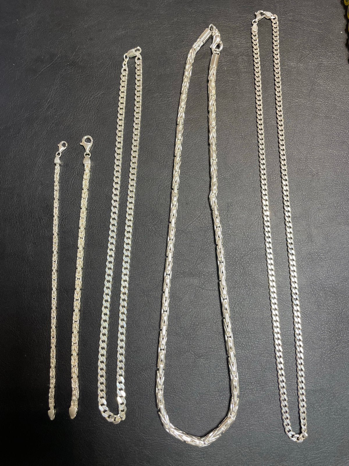 Nieuwe zilveren armbanden en kettingen, Ophalen of Verzenden, Nieuw, Zilver