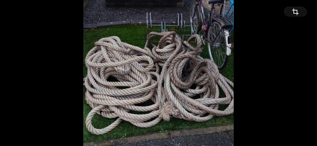 Scheepstouw 4/4.5 cm dik 6x35meter, Ophalen of Verzenden