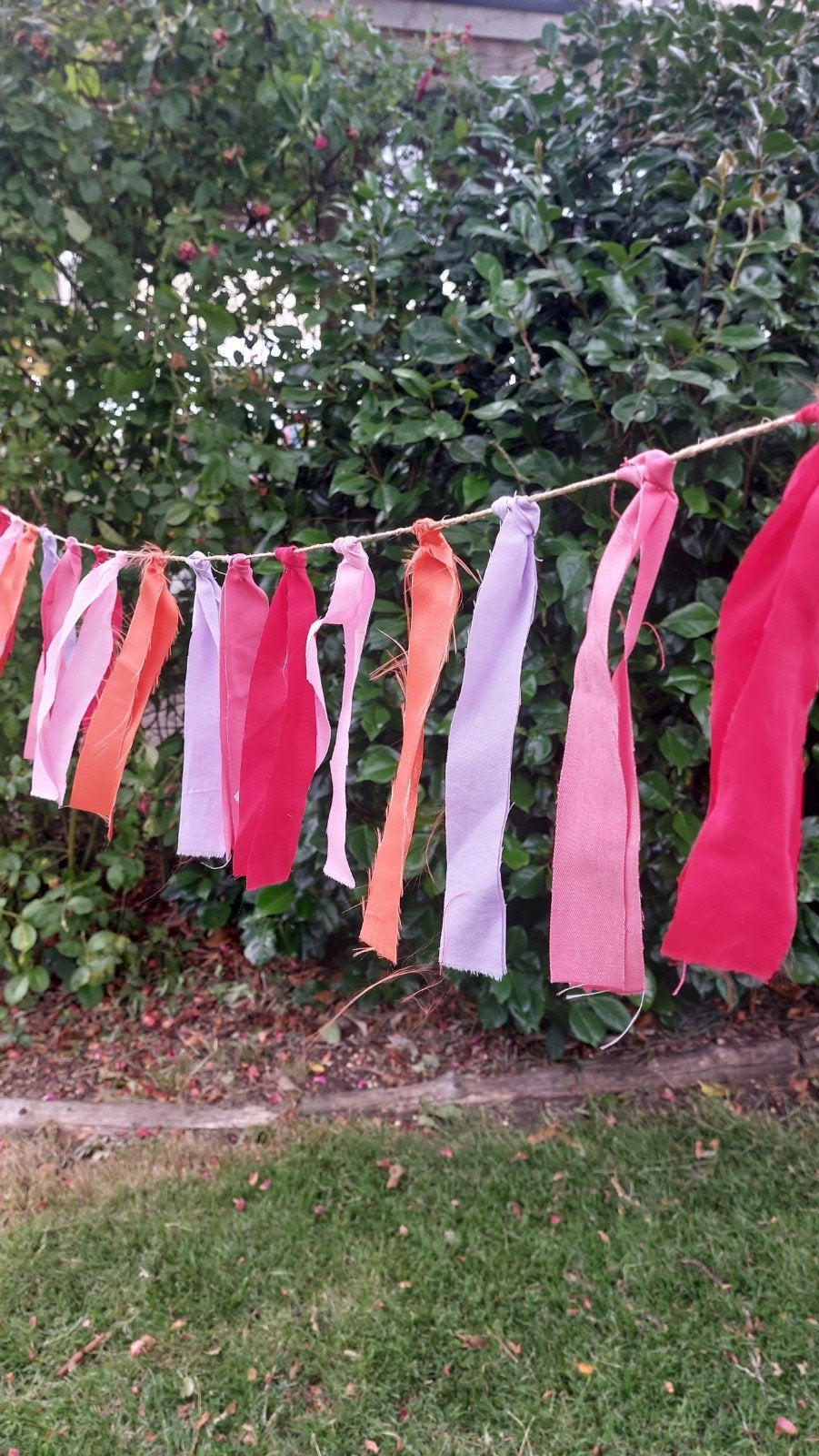4m. lange stoffen lintjes slinger, Hobby en Vrije tijd, Feestartikelen, Ophalen of Verzenden, Nieuw, Versiering, Overige