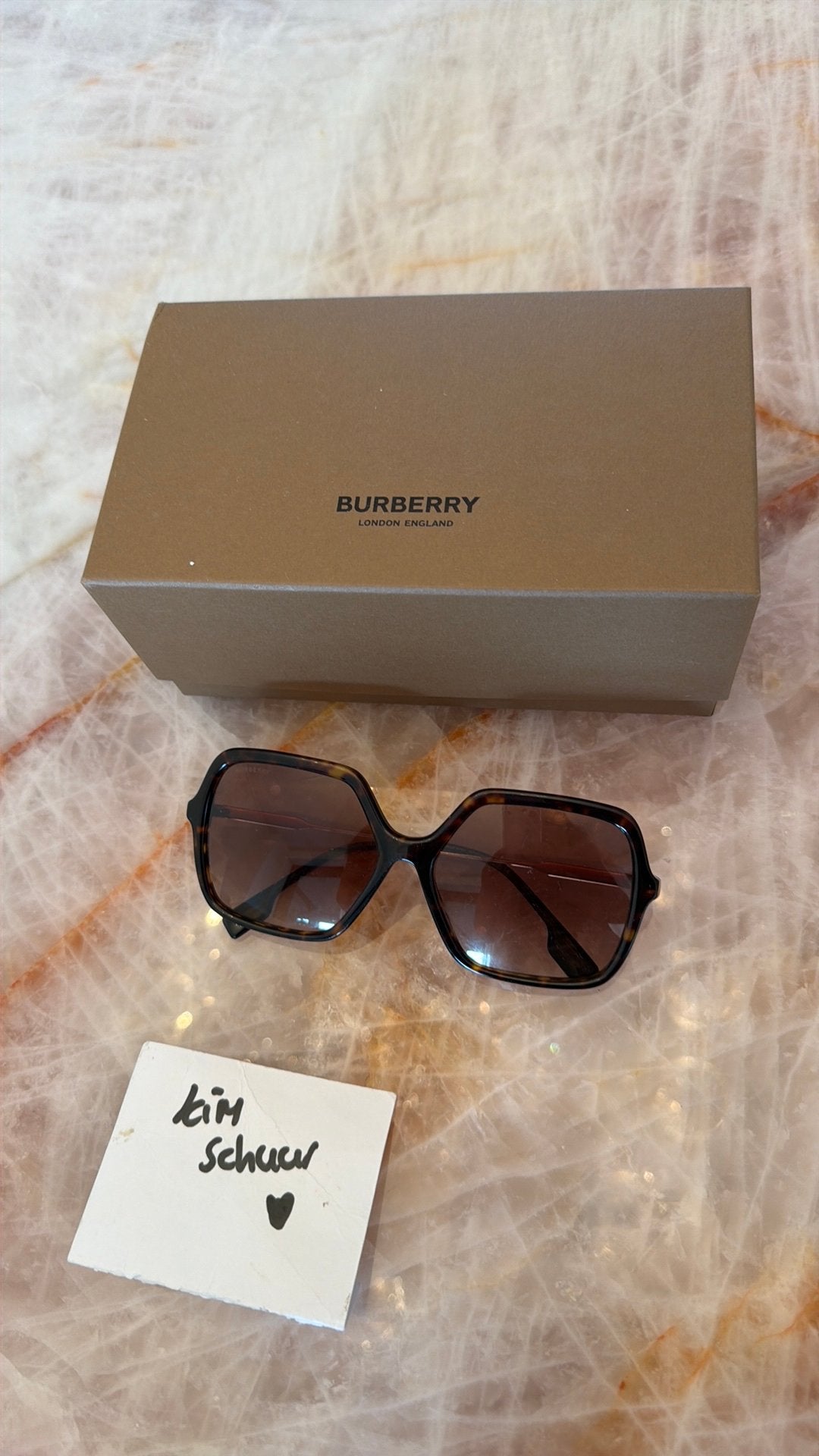 Mooie originele Burberry zonnebril, Ophalen of Verzenden, Zo goed als nieuw, Bruin, Overige merken