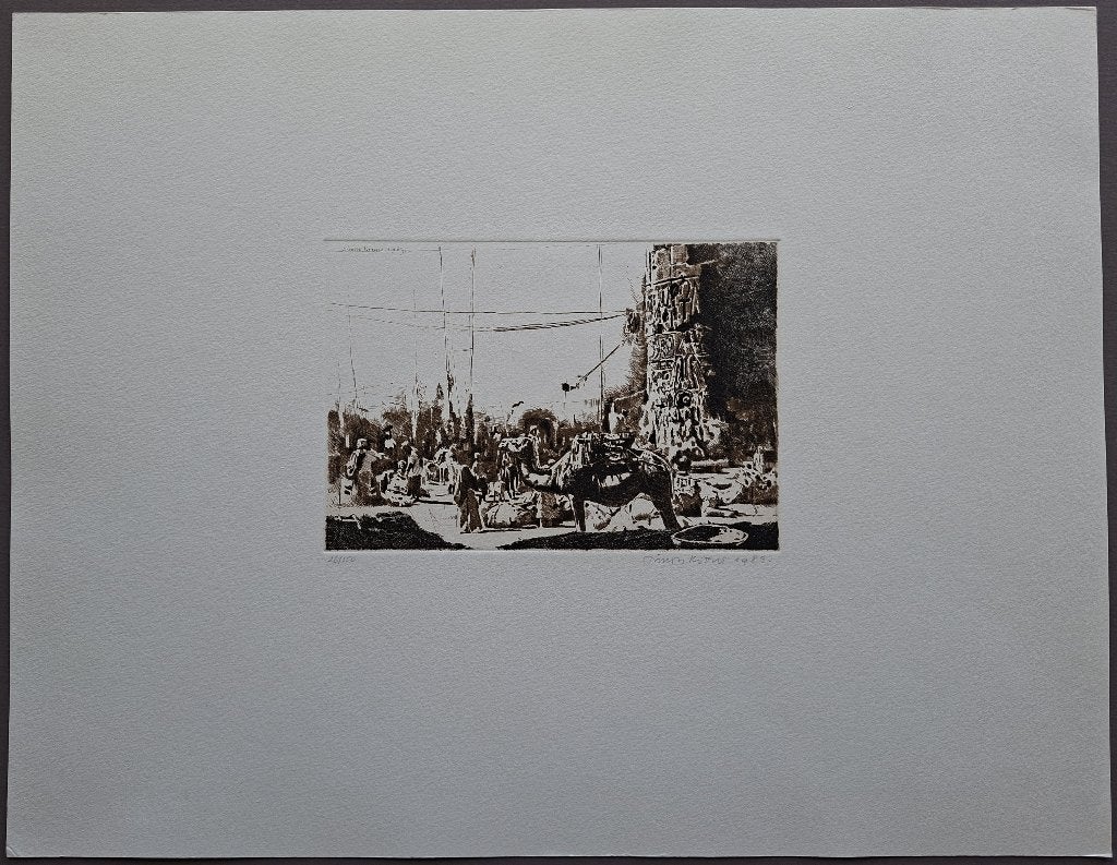Simon Koene - gesigneerde ets, Antiek en Kunst, Kunst | Etsen en Gravures, Ophalen of Verzenden