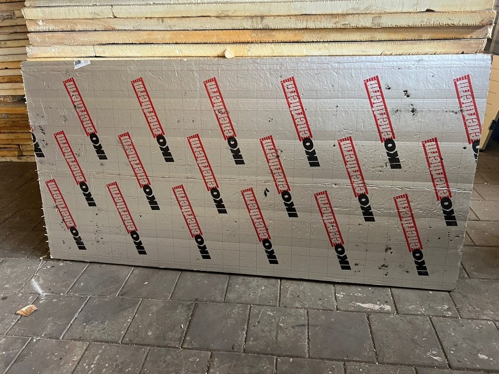 Iko Enertherm PIR 6cm dikke platen restanten partij., Doe-het-zelf en Verbouw, Ophalen, 4 tot 8 cm, Gebruikt, Vloerisolatie