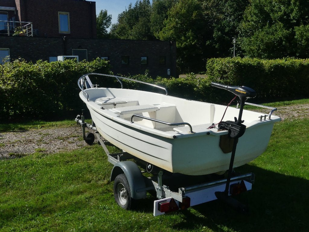 Complete Fluisterboot / Visboot – Inclusief Trailer, Ophalen, Overige merken, Gebruikt, Tot 10 pk
