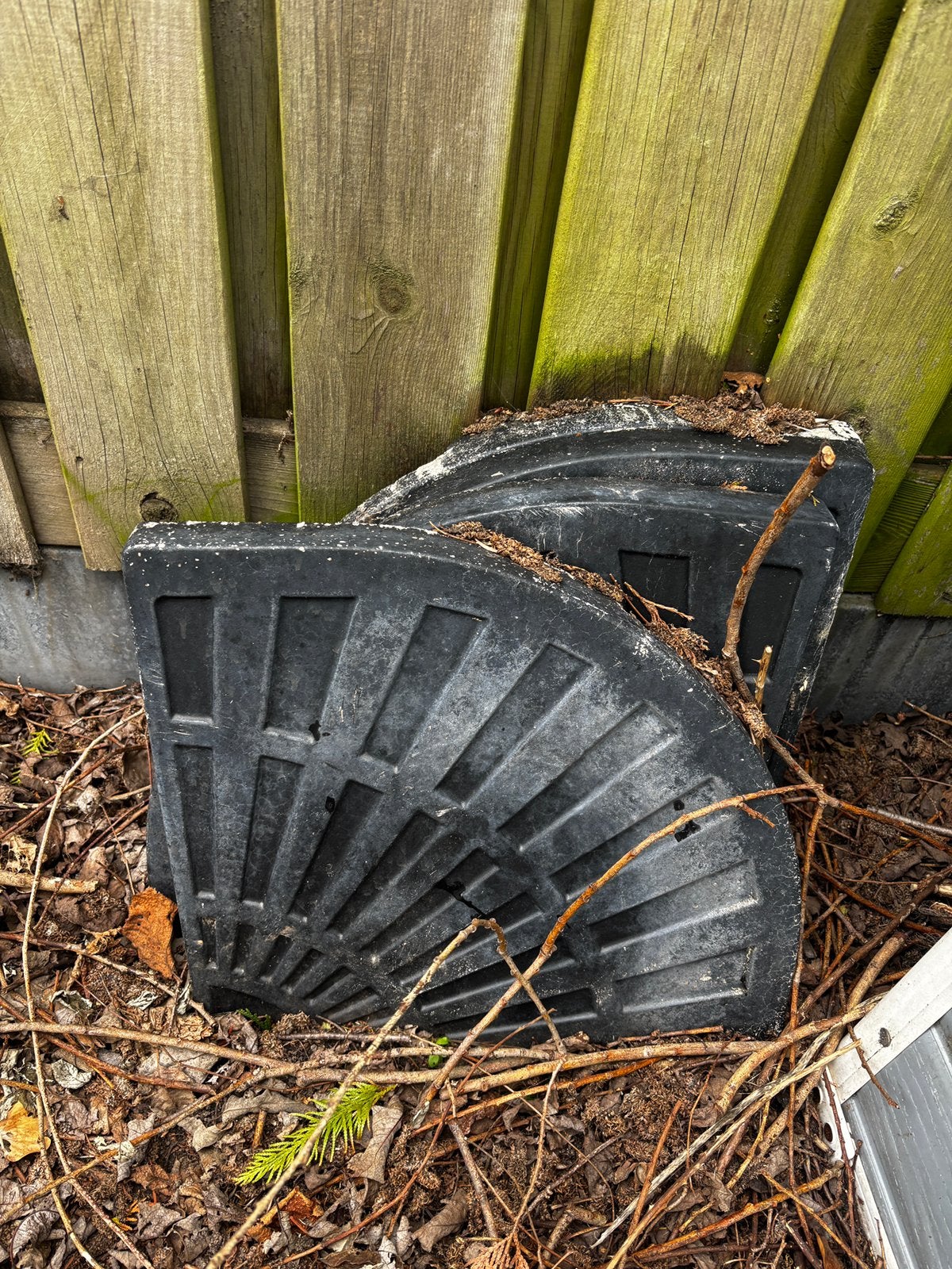 parasol gewicht 4x, Ophalen, Gebruikt