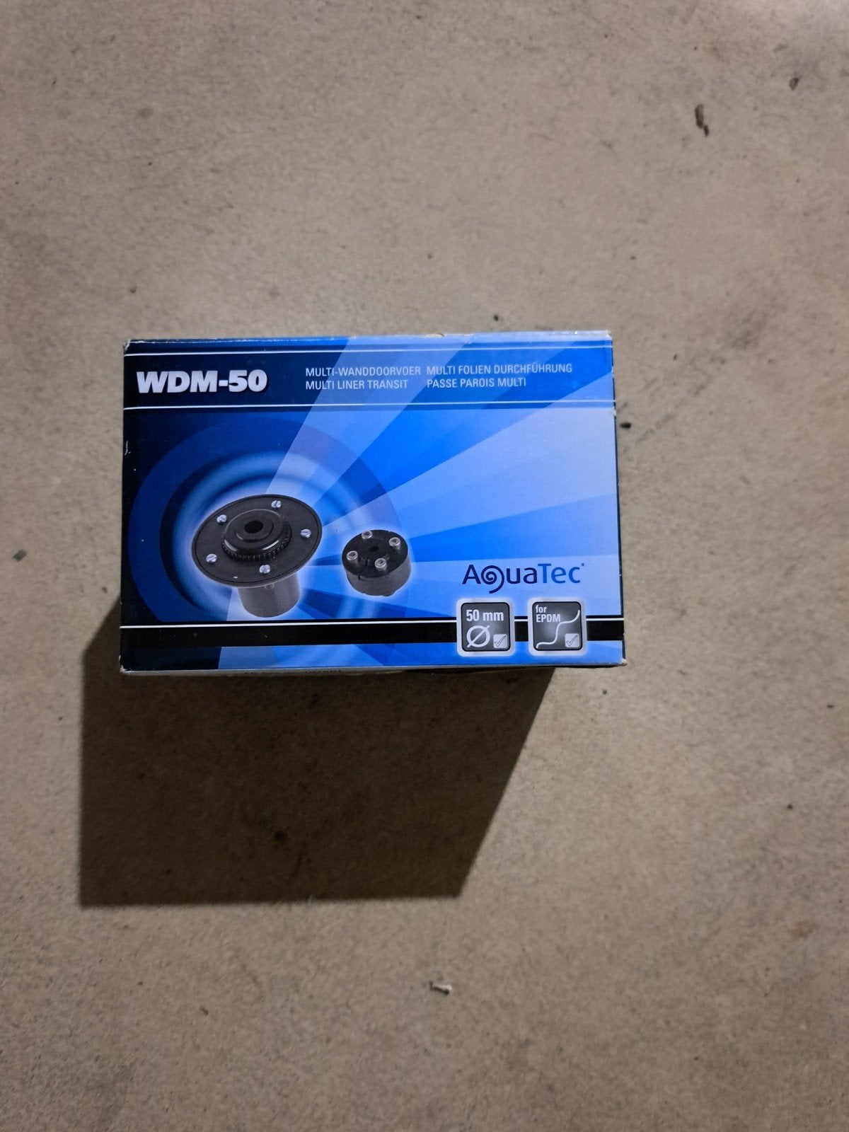 AquaTec WDM-50 Multi-Wanddoorvoer 50mm voor Vijverfolie, Ophalen, Nieuw, Vijververlichting