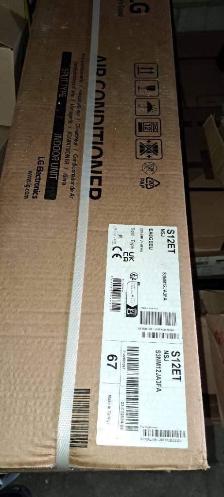 Lg split airconditioning 3,5kw nieuw, Ophalen, Nieuw, 3 snelheden of meer, 100 m³ of groter