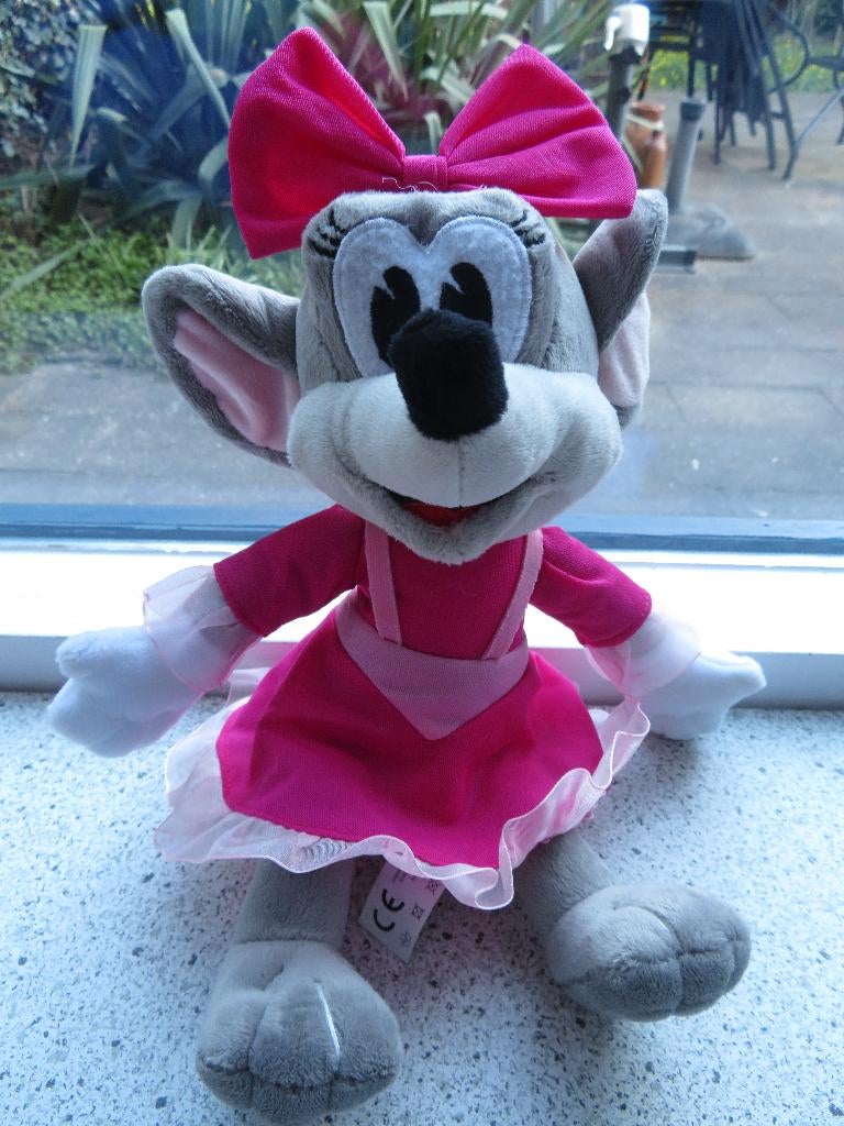 Muis Julia van Pretpark Julianatoren Apeldoorn zacht velours, Muis, Ophalen of Verzenden, Middelgroot (20 tot 80 cm), Roze