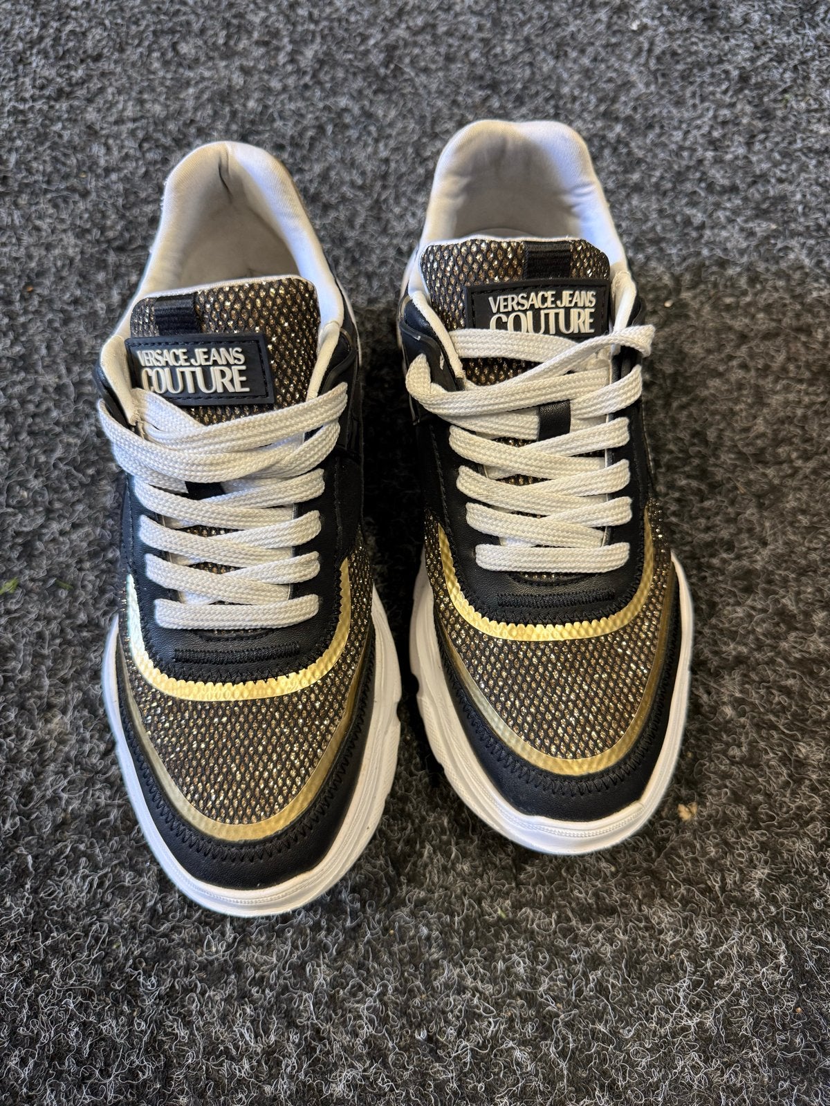 Versace Jeans Couture sneakers - Maat 38, Ophalen of Verzenden, Gedragen, Zwart, Sneakers of Gympen