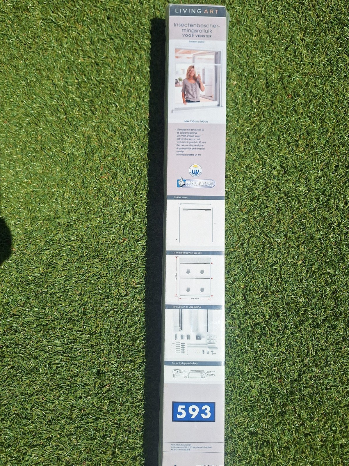 Living Art Rolhordeur voor raam, max. 130x160 cm, nieuw, Doe-het-zelf en Verbouw, Deuren en Horren, Hordeur, Nieuw, Ophalen of Verzenden