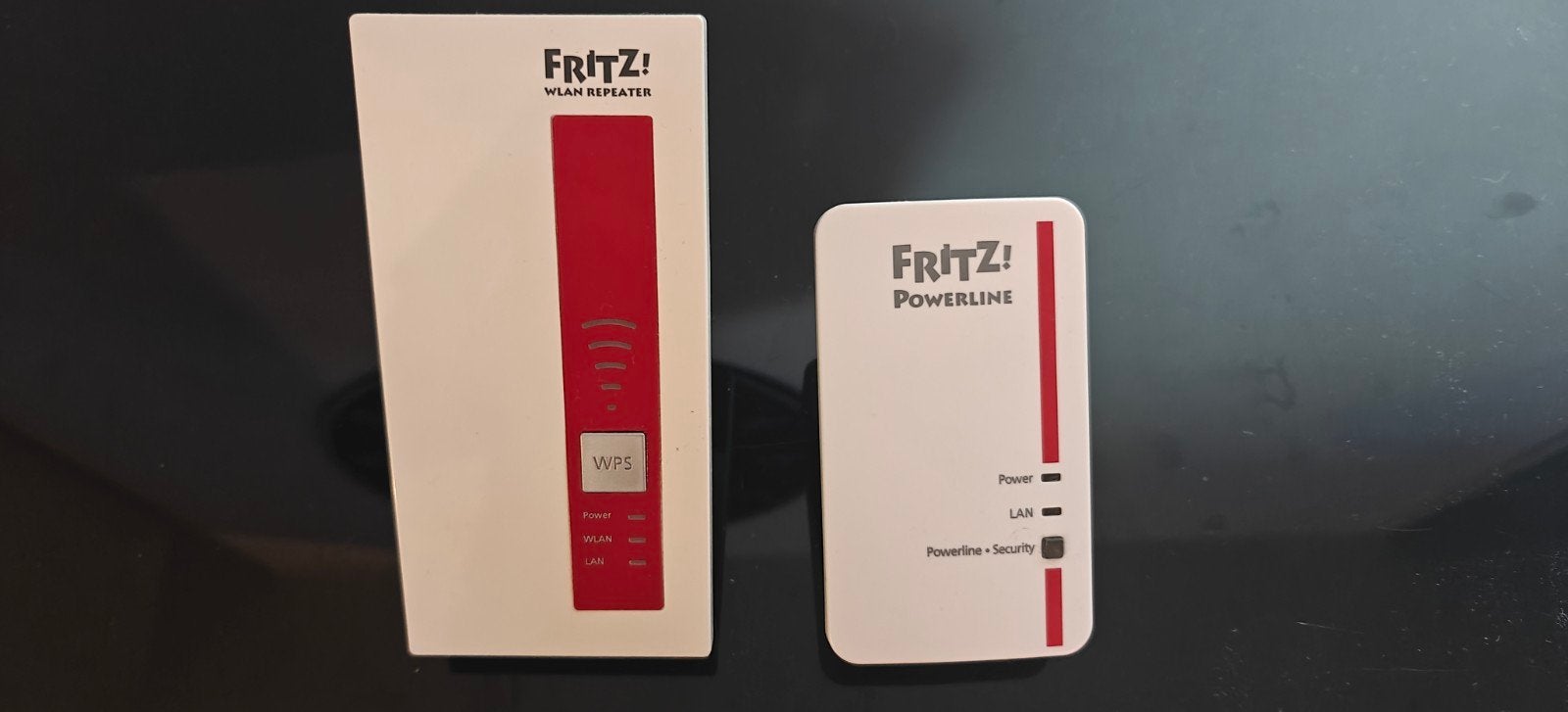 FRITZ! WLAN Repeater 1750E en Powerline 1000E adapter, Computers en Software, Ophalen of Verzenden, Zo goed als nieuw, FRITZ!