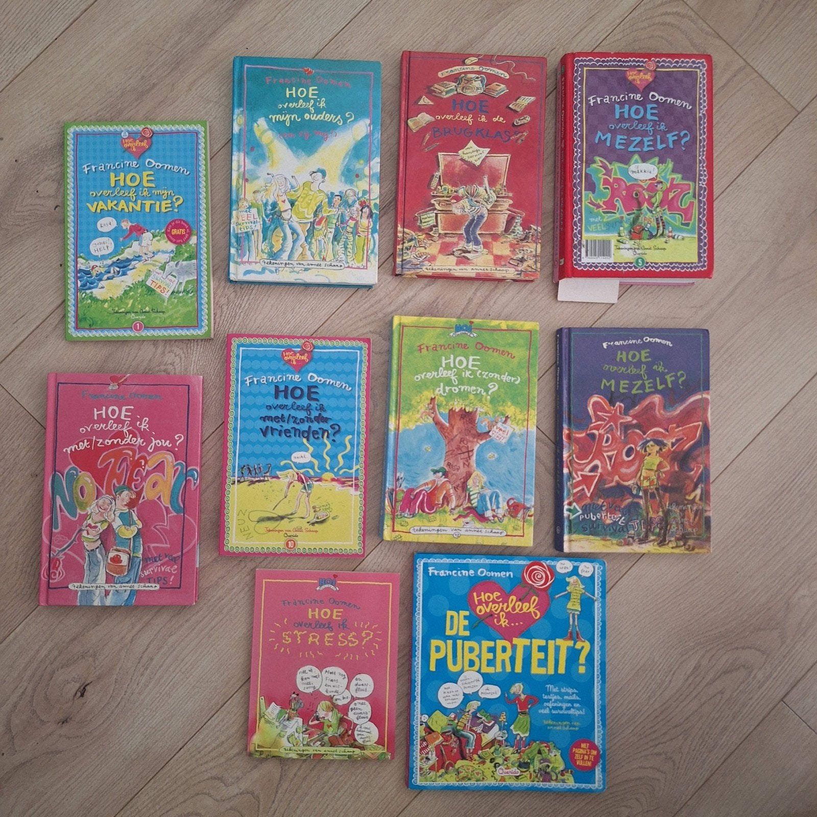Te koop: complete serie "Hoe overleef ik..." Francine Oomen, Boeken, Ophalen of Verzenden, Gelezen