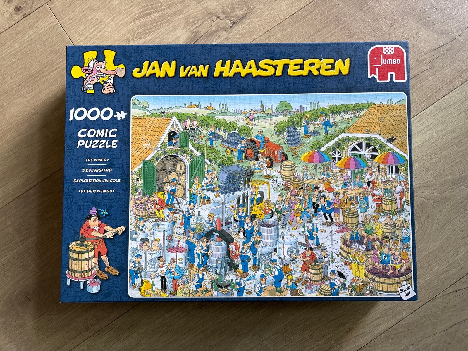 Jumbo Jan van Haasteren puzzel “De Wijngaard” 1000 stukjes, Ophalen of Verzenden, 500 t/m 1500 stukjes, Zo goed als nieuw, Legpuzzel