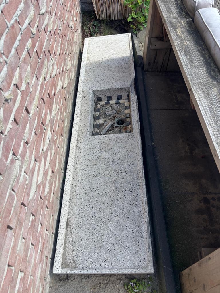 Betonnen buitenkeuken element met schade, Tuin en Terras, Ophalen, Gebruikt, Gas
