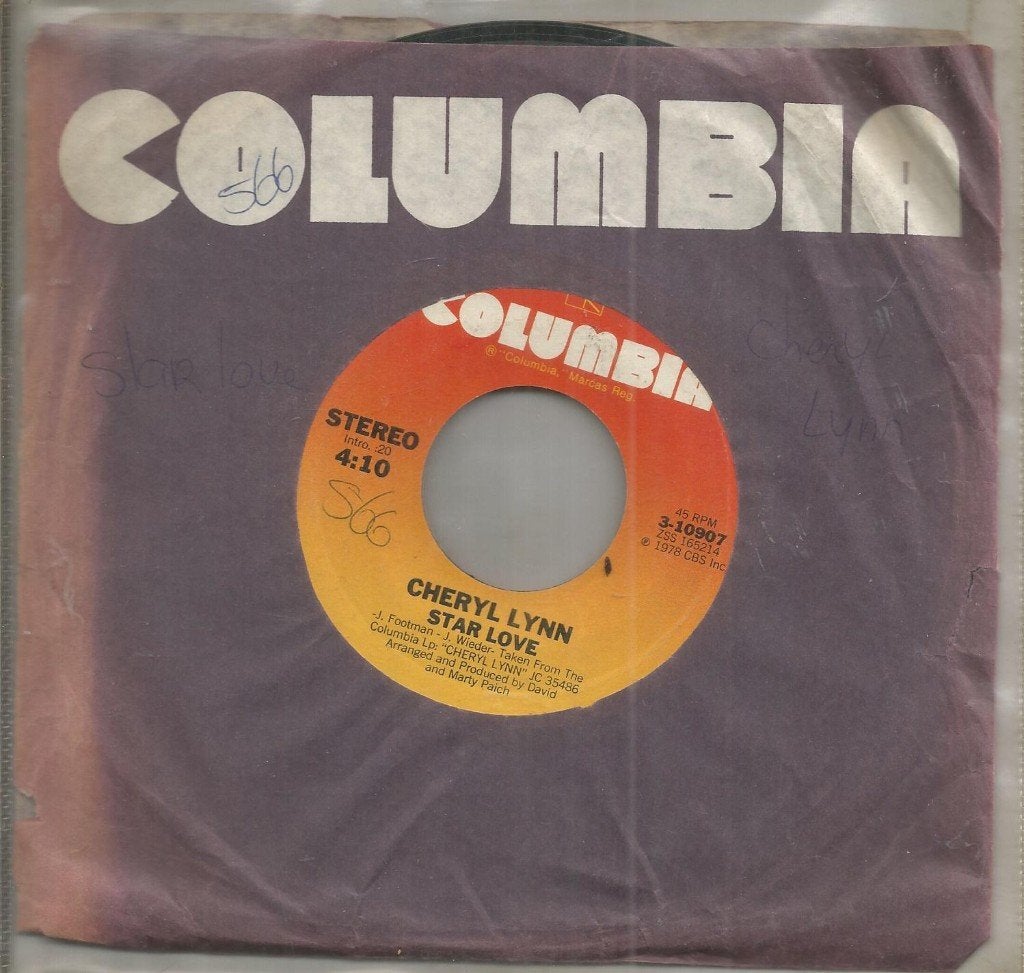 Cheryl Lynn – Star Love (1979), Gebruikt, 7 inch, R&B en Soul, Beschermende buitenhoes